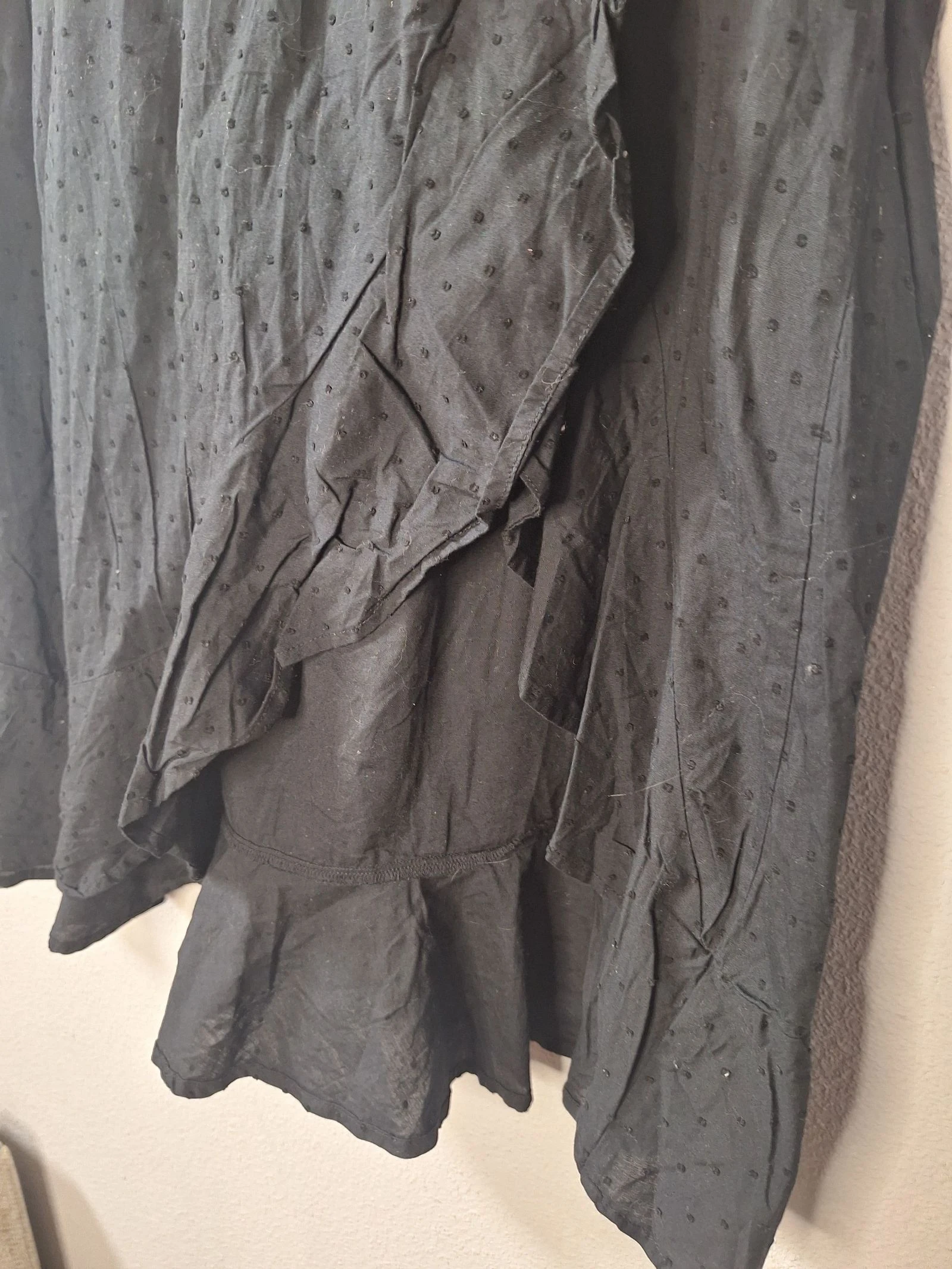 WE black crisscross effect skirt 100% cotton size XL – photo 2